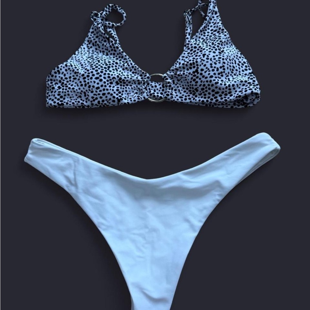 Black and White Bikini Set